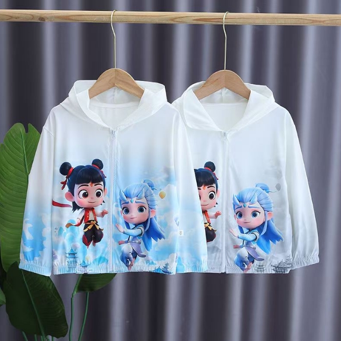 儿童哪吒敖丙防晒衣夏季薄款男女防晒衣洋气遮阳服儿童防紫外线